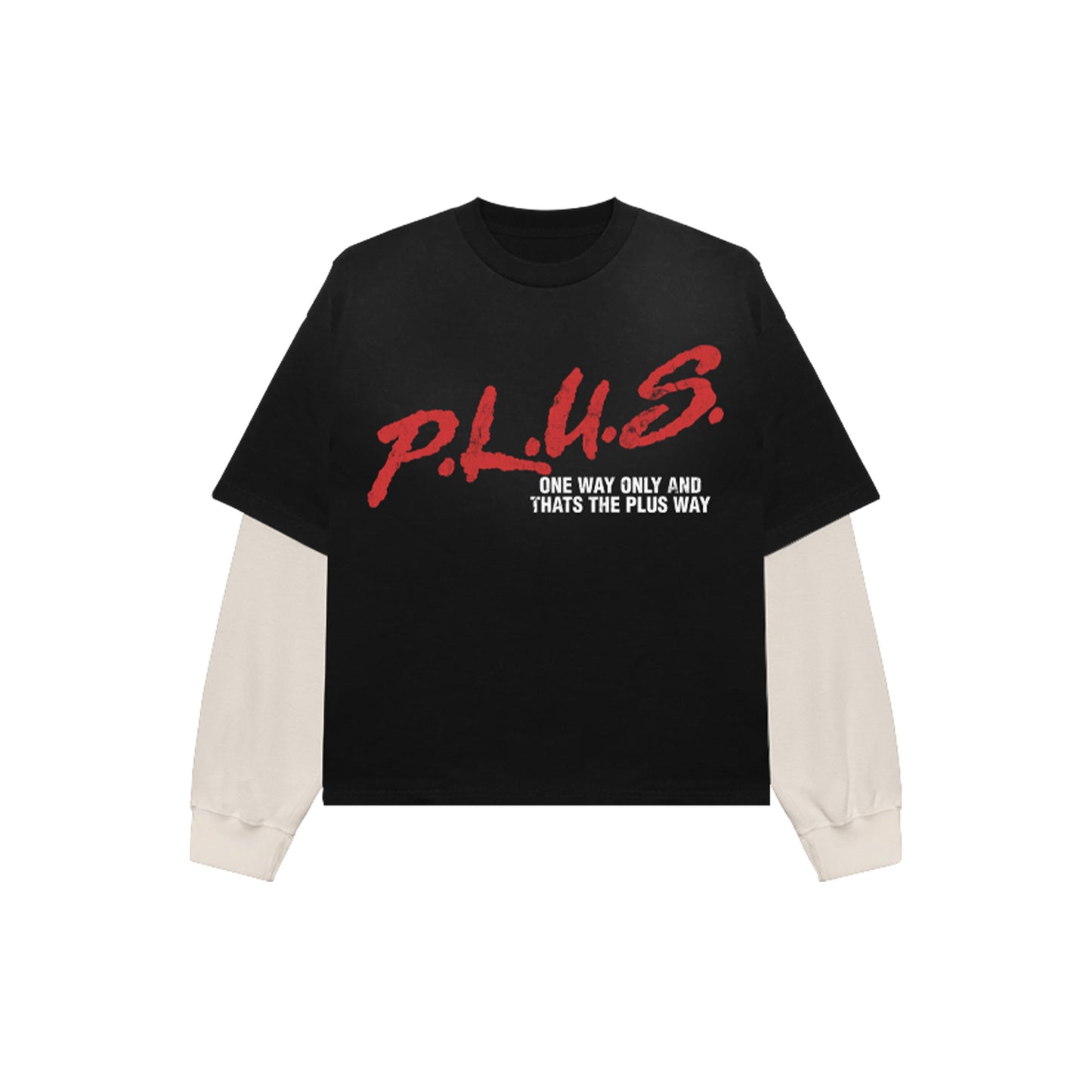 P.L.U.S DOUBLE LAYER TEE
