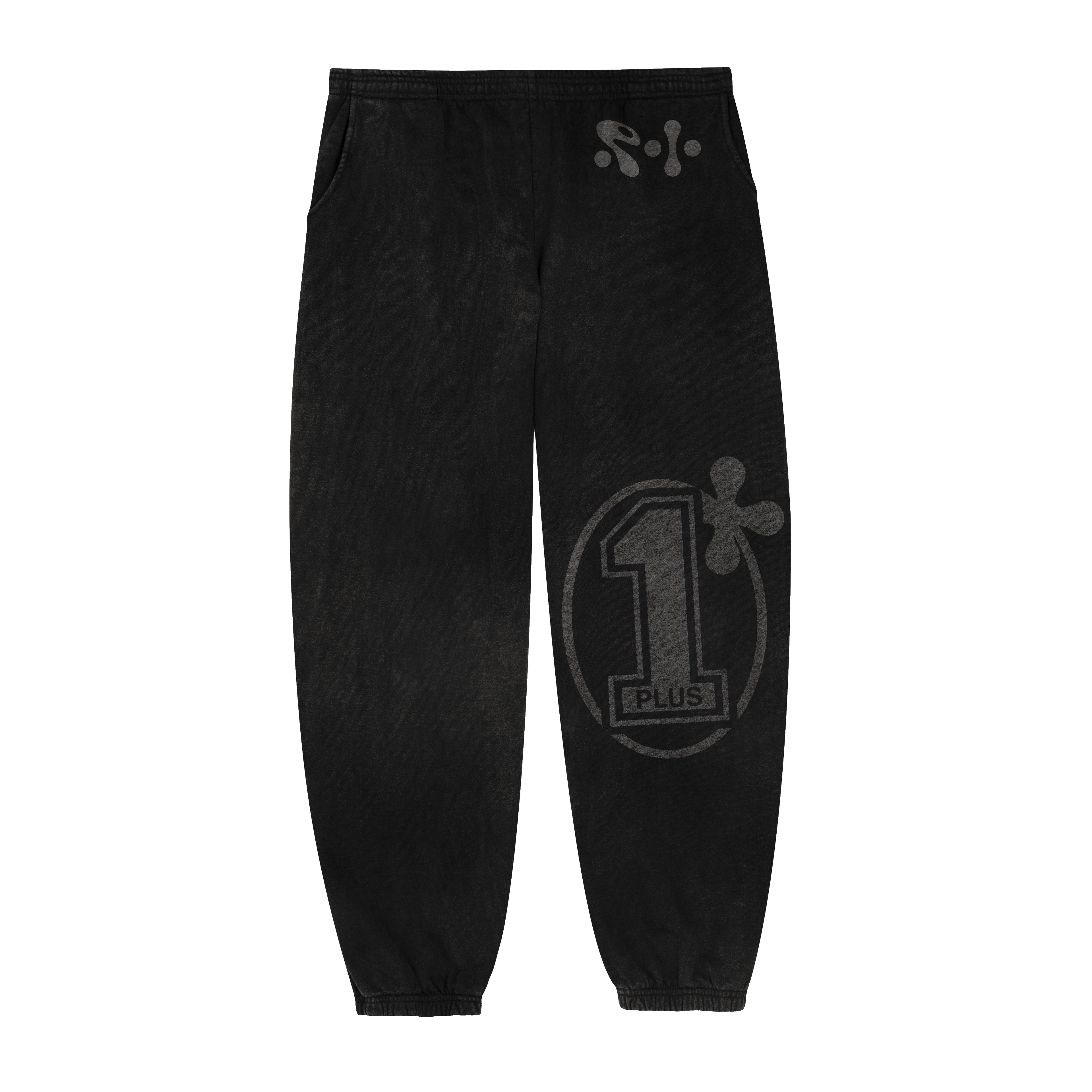 BLACK ESSENTIAL SWEATPANTS