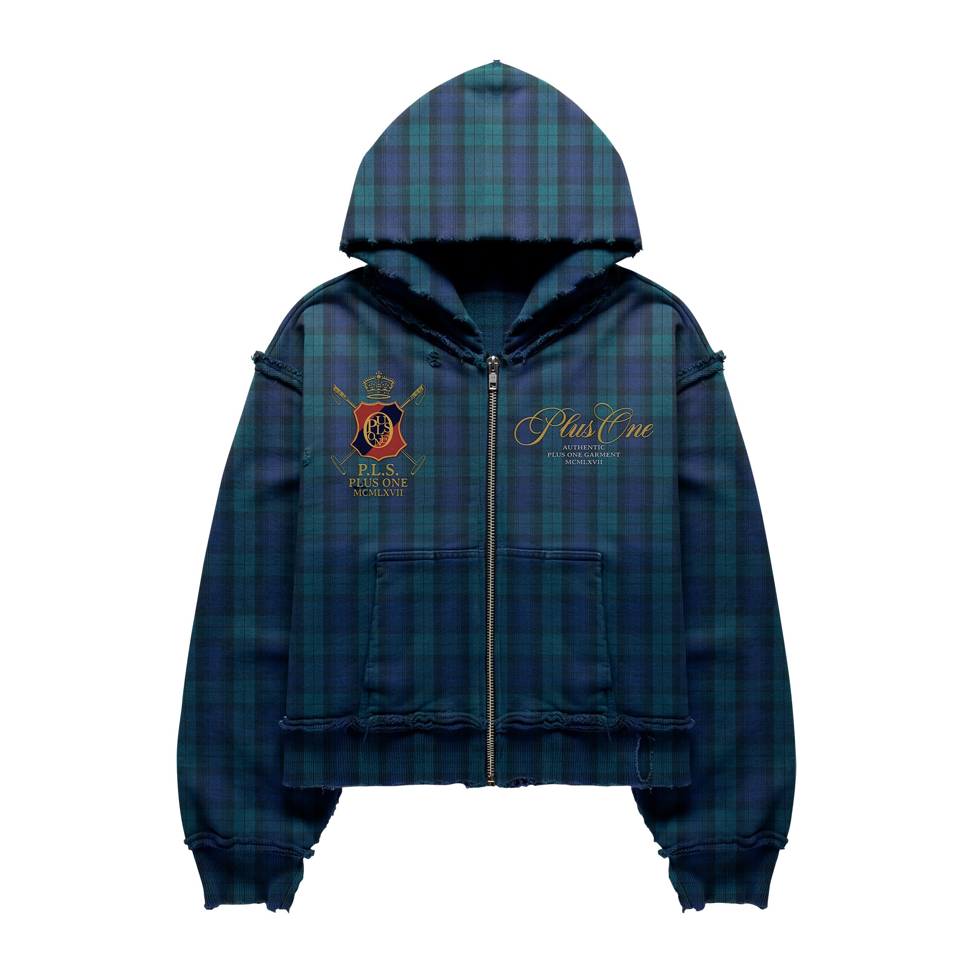 GRINCH PLAID HOODIE