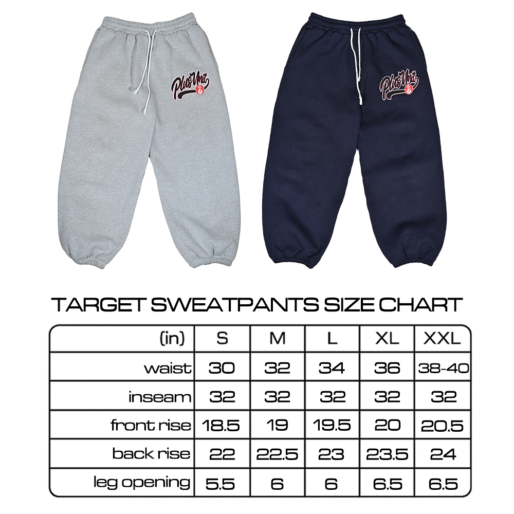 NAVY TARGET SWEATPANTS
